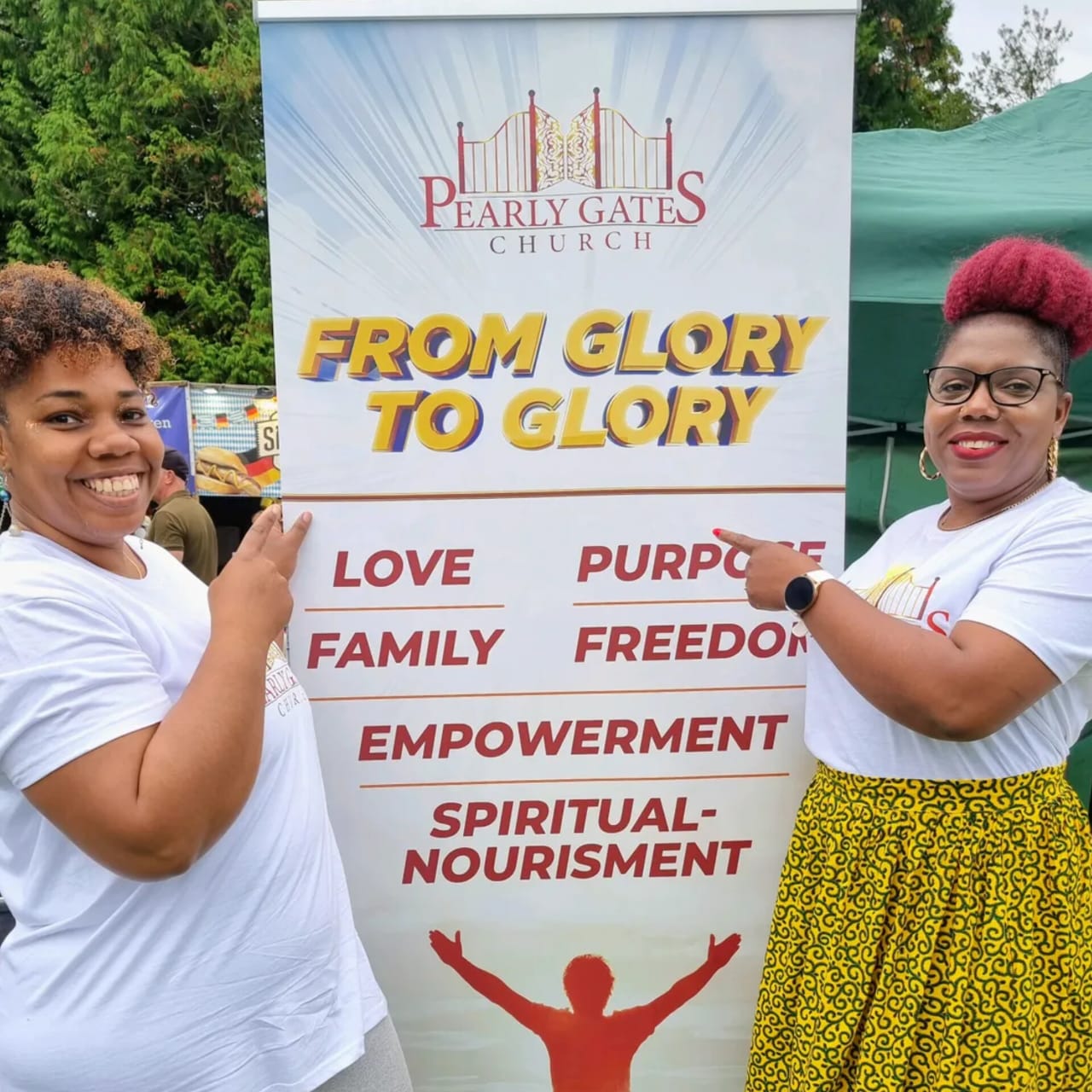 Worship service screen